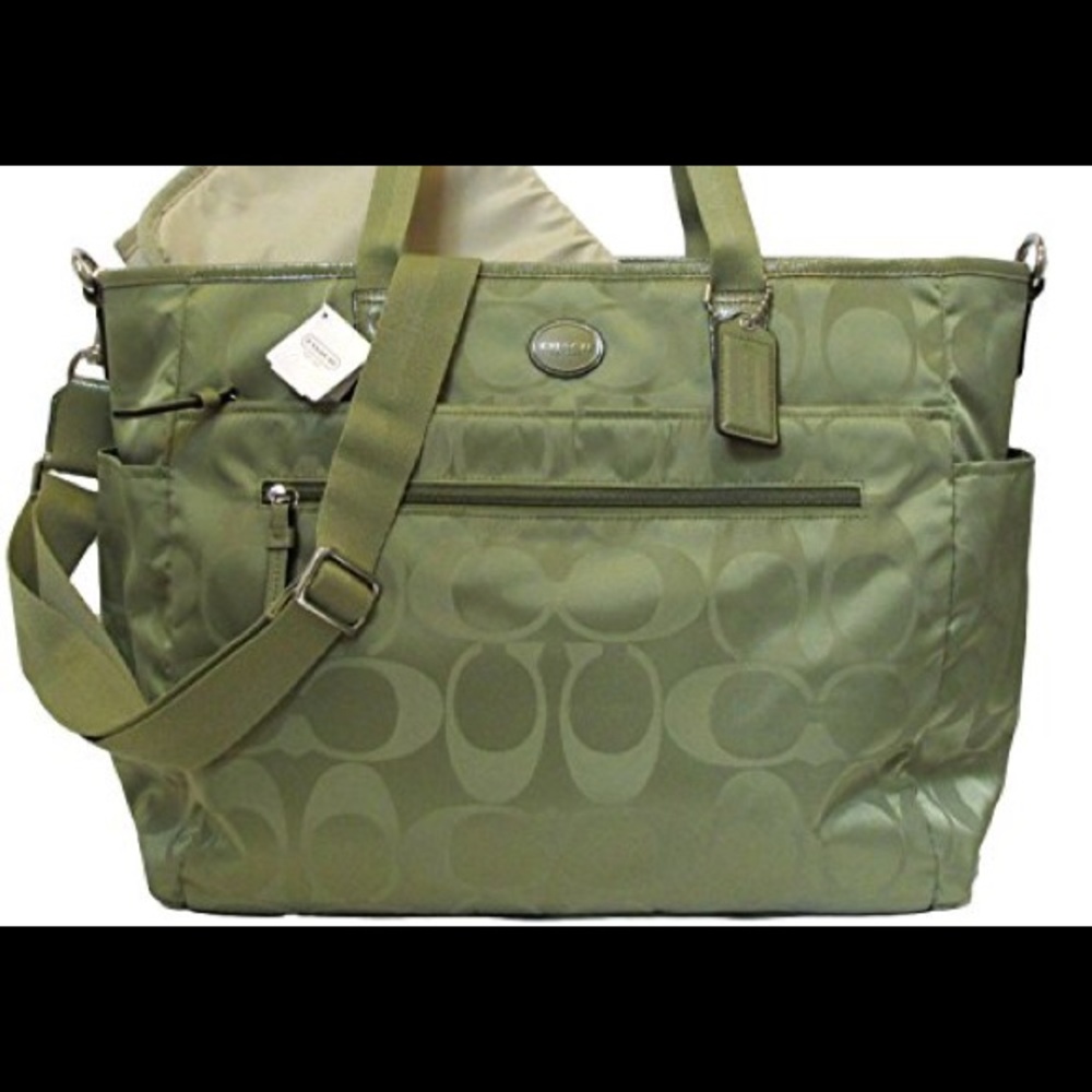 Coach Signature diaper Bag - Picture 1 of 3